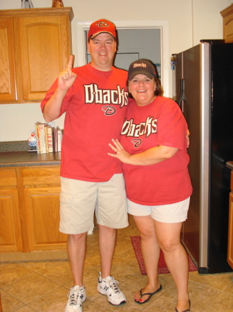 Ken & Teresa as Dback fans