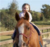 Caroline riding Calley