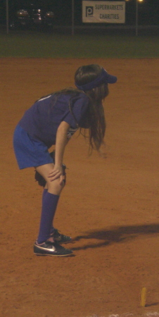 Erica at third base