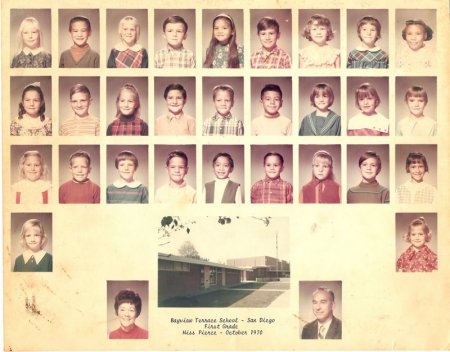 my first grade class picture 1970
