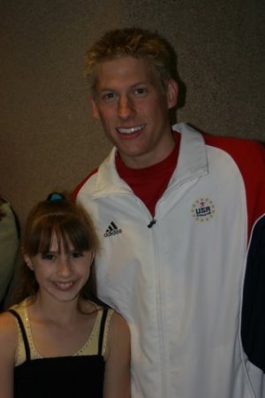 Alyssa with Gymnastic Olympian Justin Spring
