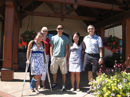 Dunham Family at King Estate Winery, Aug. 2011