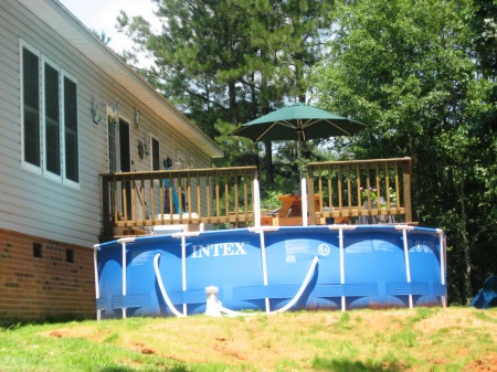 Our new deck and pool