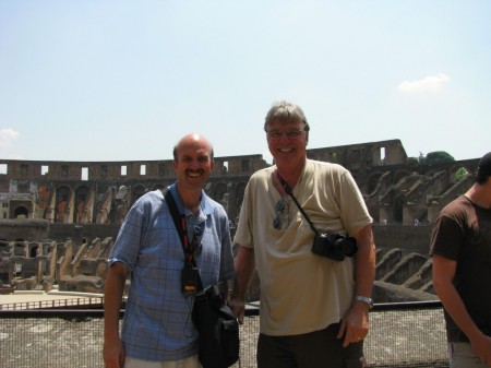 At the colosseum in Rome, July 1, 2008