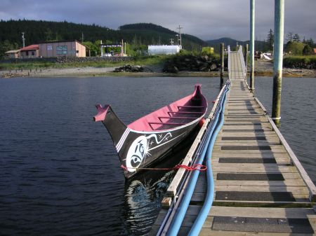 Makah whaling canoe