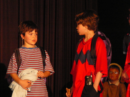 My actor! He's "Linus" in a Charlie Brown play