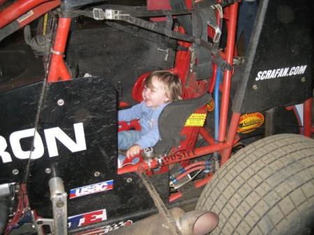 Driving a sprint car...hehe