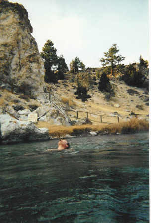 Hot Creek in the Long Valley Caldera, Calif.