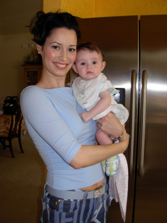 My wife Deborah and our youngest. Daniella