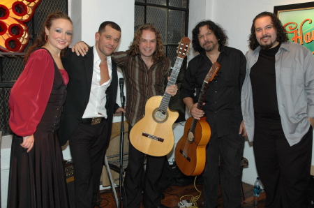 With Flamenco group