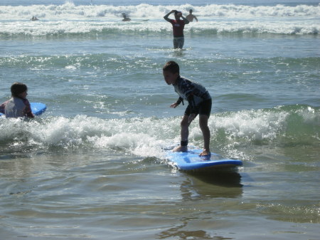 Aidan at Surf Camp