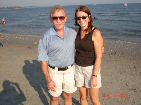 Peter and Sue at the Beach