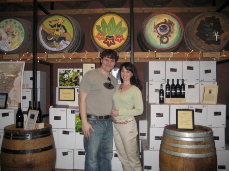 At a winery in Portland, OR 3/07