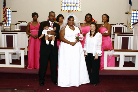 Bride and her parents