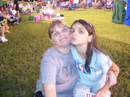 my daughter and i at 4th of july 2008