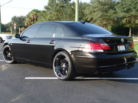 BMW 750li Rear Shot