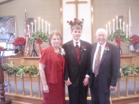 Randy and his grandmother and grandfather