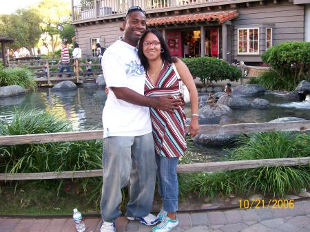 me and the wife hanging out in cali