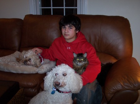 My son and pets