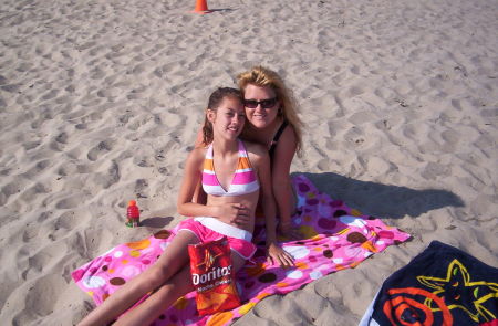 Donna and I on the Beach