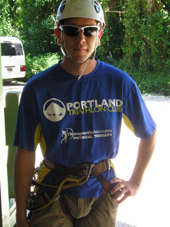 Zip Lining in Jamaica 2008