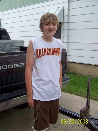 First day boating...Aaron's 12th Birthday!