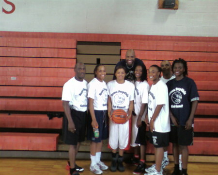 Me and my staff at Bama PrepGirls Hoops Clinic