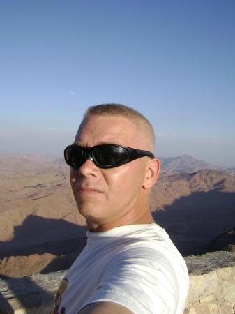 On top of Mt Sinai (about 1 Mile High)