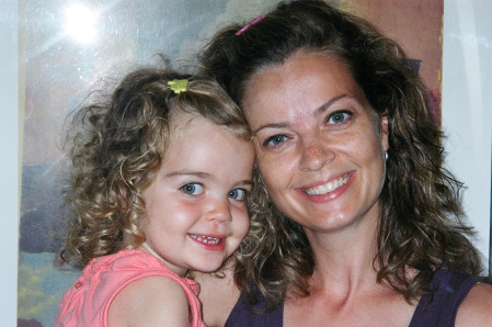 Ella & her mom showing off their curls!