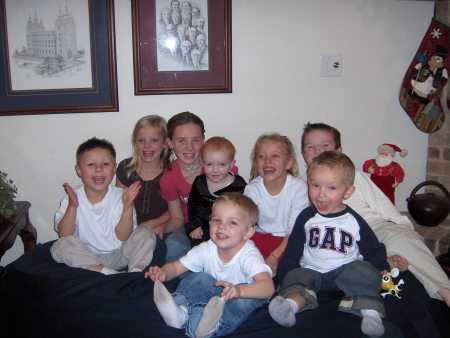 Eight of the grandkids