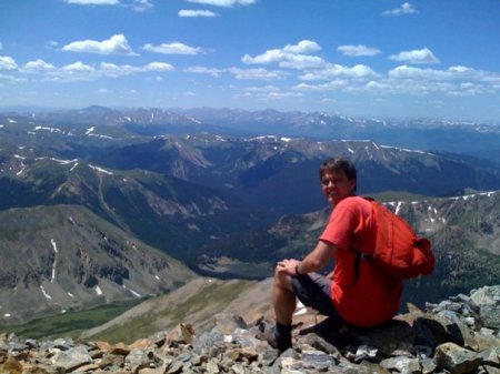 Clint On Summit of Gray's Peak