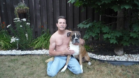 Me and my buddy Axle, August 1/11 it's his 5th birthday.