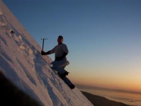 Ice climbing in the Chugach