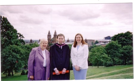 Jimmy's graduation from Glasgow University