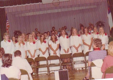 Martin Chapel School 8th grade Graduation 1976