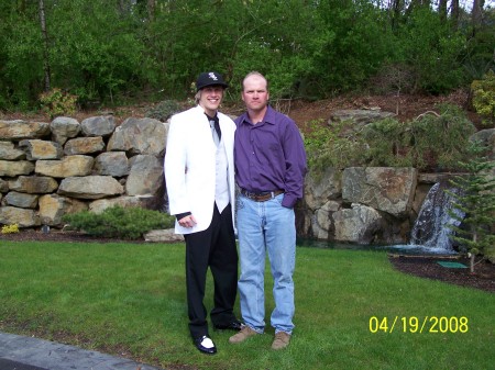 Son Kc and Hubby Jerry. Kc's prom 2008