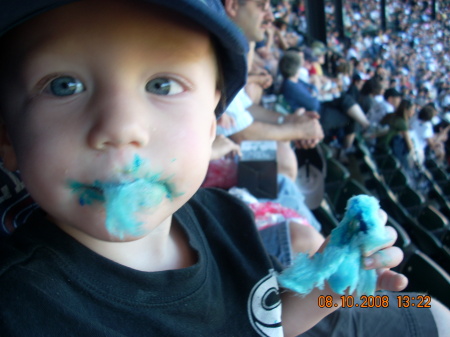 larry's first cotton candy