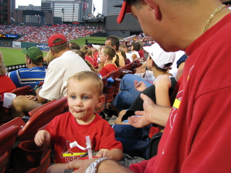 Jacob's 1st Cardinals game 2007.