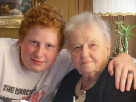 Justin with Grandma Zang