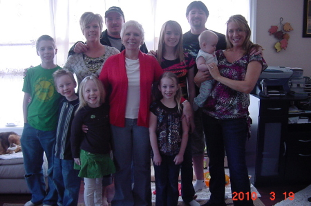 me & two sons&wives& 6 of 7grandkids 2010