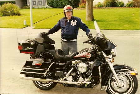 Dad and his Harley