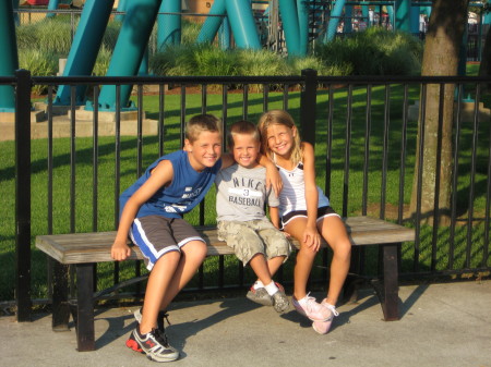 Ryan, Maddy, Noah at Cedar Point