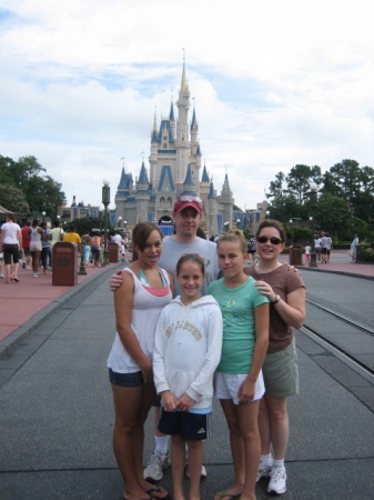 With the girls at Disneyworld