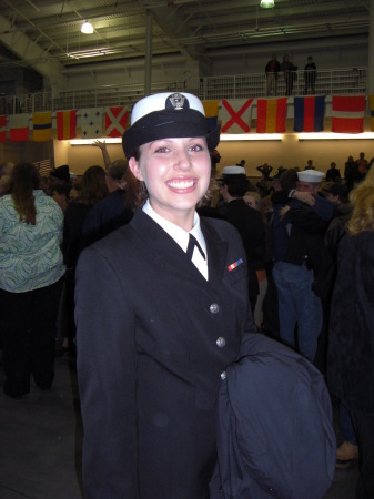 Hilary Rochau in the Navy