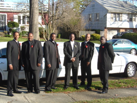 The Groomsmen and me on my wedding day
