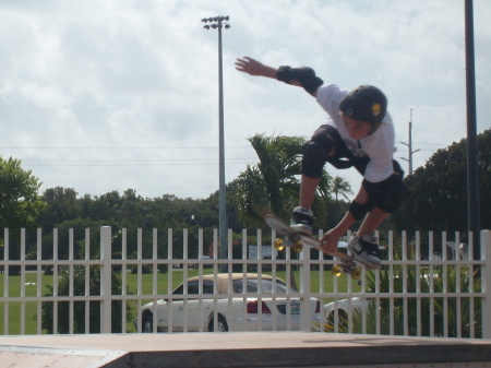 skateboarding in the keys