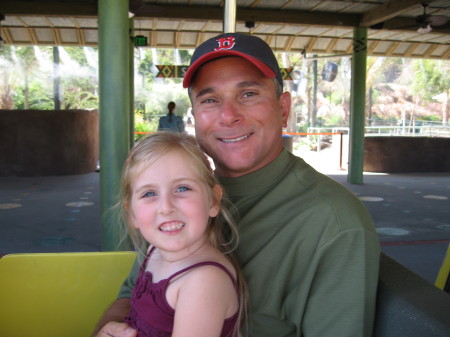 My grand-daughter at the San Diego zoo