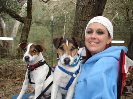 Me and our Jack Russells (Roxy & Spike)