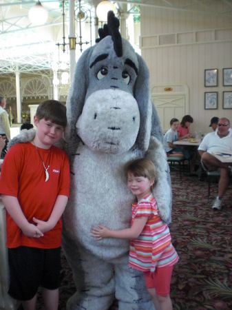 Posing with Eeyore