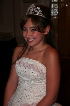 My daughter, Rachel, at her bat mitzvah - 2008